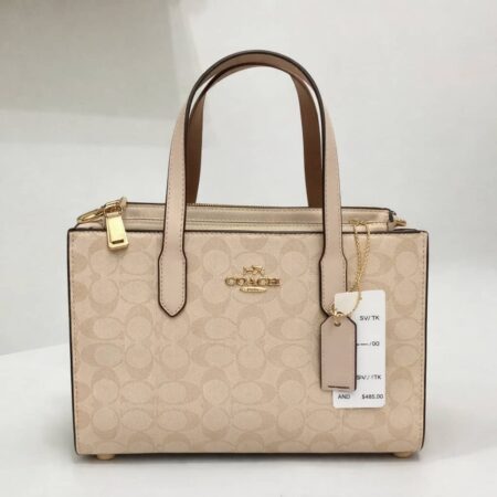 Coach Nina Tote Bag In Blocked Signature Canvas