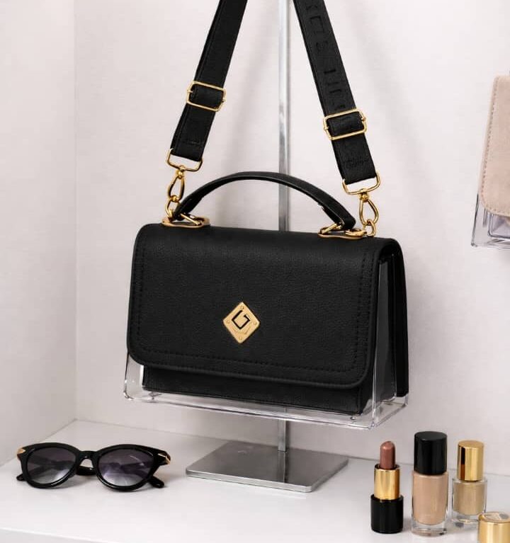 Grenobil Square Structure Bag with Transparent Base and Adjustable Strap