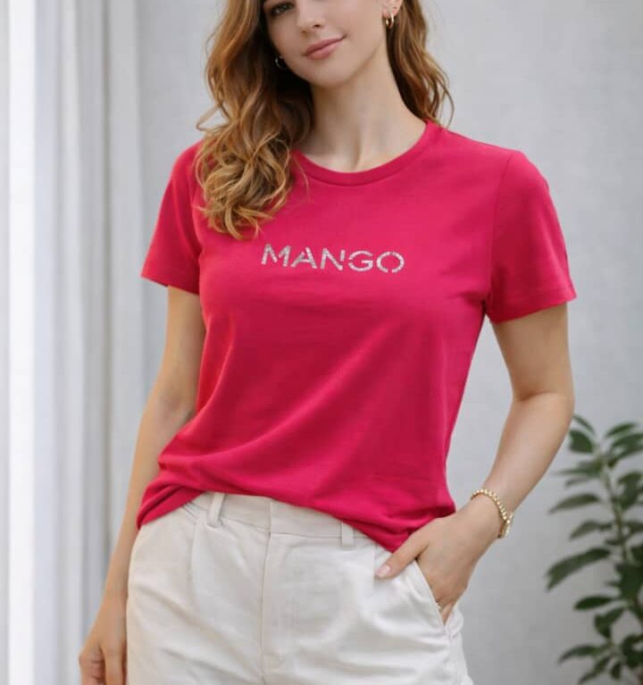 Mango Classic Cotton T-Shirt