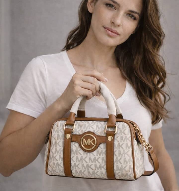 Michael Kors Mini Bag with Front Logo and Adjustable Strap