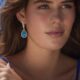 AquaDrop Radiance Earrings Blue Topaz