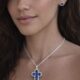 Celestial Tanzanite Cross Pendant